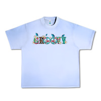 Grape Ice groovy with peace  sign flowers Urban Heavy Tee - Artiststas
