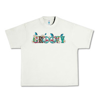 Pistachio groovy with peace  sign flowers Urban Heavy Tee - Artiststas