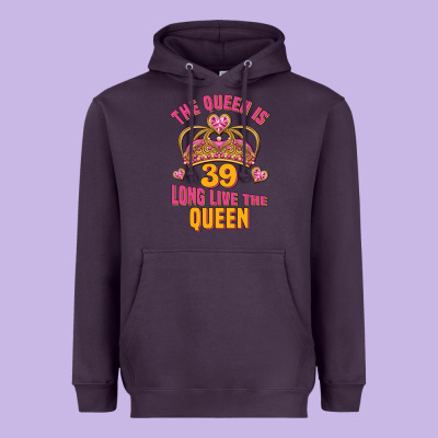 The Queen Is 39 Long Live The Queen Heavyweight Hoodie Designed By Jasminsmagicworld