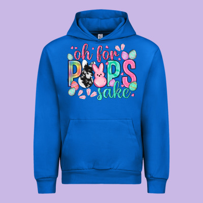 Oh For Peeps Sake Cowhide Easter Day Urban Hoodie Designed By Howdyjamesfarm