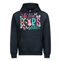 Navy Oh for peeps sake cowhide Easter Day Urban Hoodie - HowdyJamesFarm