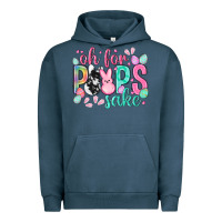Pigment Midnight Navy Oh for peeps sake cowhide Easter Day Urban Hoodie - HowdyJamesFarm