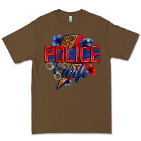 Cacao police wife with lightning bolt Premium Tee - Zillion Design Studio