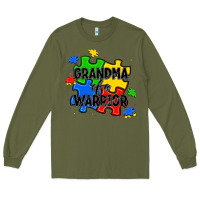 Army Green grandma of a warrior Long Sleeve Tee - JahusDesignShop