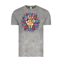 Cloud Rock easter leopard bunny sunflower Vintage Tee - Artiststas