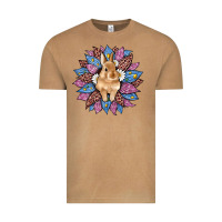 Vintage Camel easter leopard bunny sunflower Vintage Tee - Artiststas