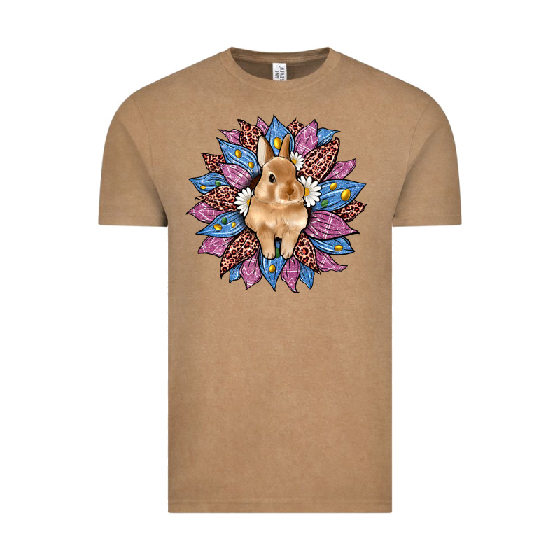 Easter Leopard Bunny Sunflower Vintage Tee by Artiststas | Teevron