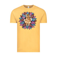 Vintage Mustard easter leopard bunny sunflower Vintage Tee - Artiststas