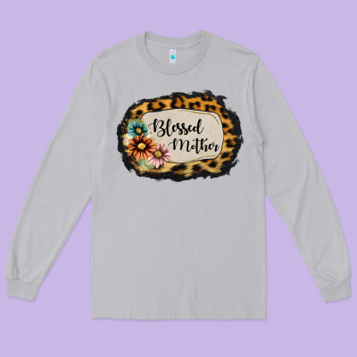 Blessed Mother Long Sleeve Tee Designed By Jasminsmagicworld