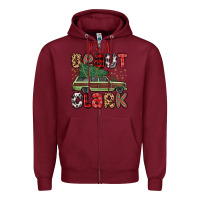 Burgundy it s a beaut clark Zipper Hoodie - MaliasSmallBusiness