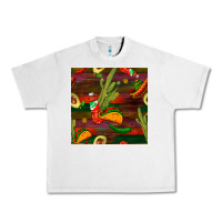 Lunar Rock mexican food seamless pattern Urban Heavy Tee - BundleAndBundleShop