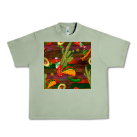 Oil Green mexican food seamless pattern Urban Heavy Tee - BundleAndBundleShop
