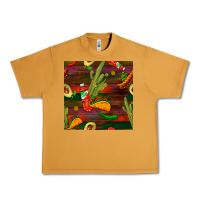 Peanut Butter mexican food seamless pattern Urban Heavy Tee - BundleAndBundleShop