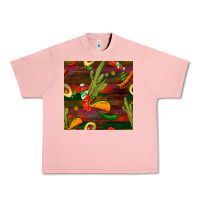 Salmon mexican food seamless pattern Urban Heavy Tee - BundleAndBundleShop