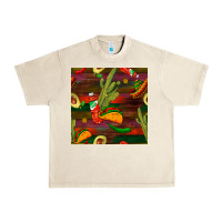 Sandshell mexican food seamless pattern Urban Heavy Tee - BundleAndBundleShop