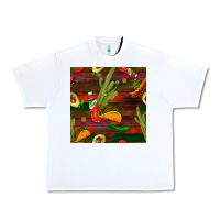 White mexican food seamless pattern Urban Heavy Tee - BundleAndBundleShop
