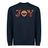 Navy joy reindeer Heavyweight Sweatshirt - AdoDesignShop