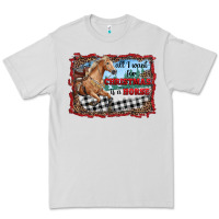 Dove Grey all i want for christmas is a horse  with farm Premium Tee - RanaPortraitStore