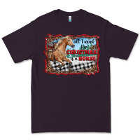 Plum all i want for christmas is a horse  with farm Premium Tee - RanaPortraitStore