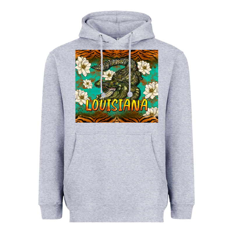 Louisiana Alligator Tumbler Heavyweight Hoodie by BarkalooDesign | Teevron