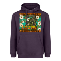 Plum louisiana alligator tumbler Heavyweight Hoodie - BarkalooDesign