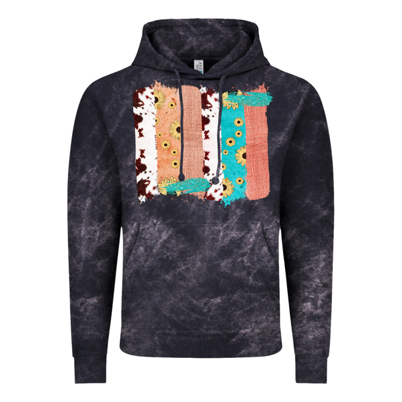 Western Cowhide Sunflower Jute Glitter Farm Life Brush Stroke Vintage Hoodie by Bettercallsaul | Teevron