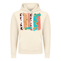 Vintage Artic Western Cowhide Sunflower Jute Glitter Farm Life Brush Stroke Vintage Hoodie - Bettercallsaul