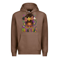 Chestnut mardi gras principal afro messy bun Premium Hoodie - texasbilliewilder