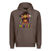 Coffee mardi gras principal afro messy bun Premium Hoodie - texasbilliewilder