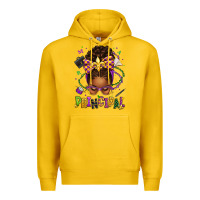 Lemon mardi gras principal afro messy bun Premium Hoodie - texasbilliewilder
