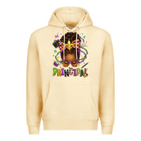 Pina Colada mardi gras principal afro messy bun Premium Hoodie - texasbilliewilder