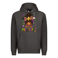 Smoke mardi gras principal afro messy bun Premium Hoodie - texasbilliewilder