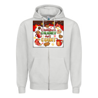Dove Grey christmas calories don't count Zipper Hoodie - MaliasSmallBusiness
