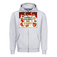 Heather Grey christmas calories don't count Zipper Hoodie - MaliasSmallBusiness