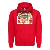 Red christmas calories don't count Zipper Hoodie - MaliasSmallBusiness
