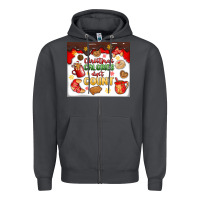 Smoke christmas calories don't count Zipper Hoodie - MaliasSmallBusiness