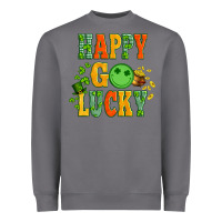 Storm happy go lucky  with coin and shamrock Heavyweight Sweatshirt - Artiststas