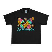 Black dreamer with Butterfly and sunflowers Urban Heavy Tee - Artiststas