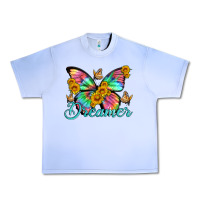 Grape Ice dreamer with Butterfly and sunflowers Urban Heavy Tee - Artiststas