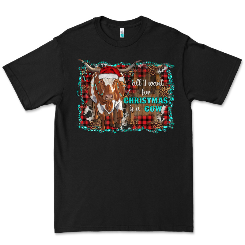All I Want For Christmas Is A Cow Longhorn Premium Tee by RanaPortraitStore | Teevron