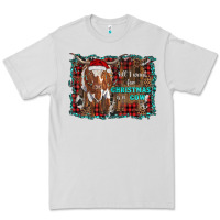 Dove Grey all i want for christmas is a cow longhorn Premium Tee - RanaPortraitStore