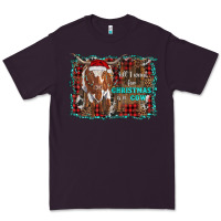 Plum all i want for christmas is a cow longhorn Premium Tee - RanaPortraitStore