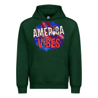 Forest Green America vibes with gnome Urban Hoodie - HowdyJamesFarm