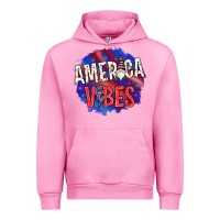 Fuchsia Pink America vibes with gnome Urban Hoodie - HowdyJamesFarm