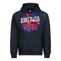 Navy America vibes with gnome Urban Hoodie - HowdyJamesFarm