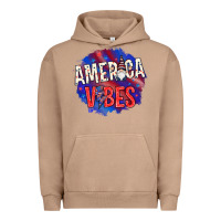 Pigment Burro America vibes with gnome Urban Hoodie - HowdyJamesFarm