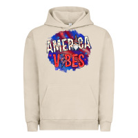 Pigment French Oak America vibes with gnome Urban Hoodie - HowdyJamesFarm