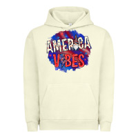 Pigment Pistachio America vibes with gnome Urban Hoodie - HowdyJamesFarm