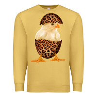 Antique Gold Chick with Leopard Eggshell Premium Sweatshirt - Bettercallsaul