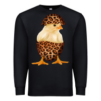 Black Chick with Leopard Eggshell Premium Sweatshirt - Bettercallsaul